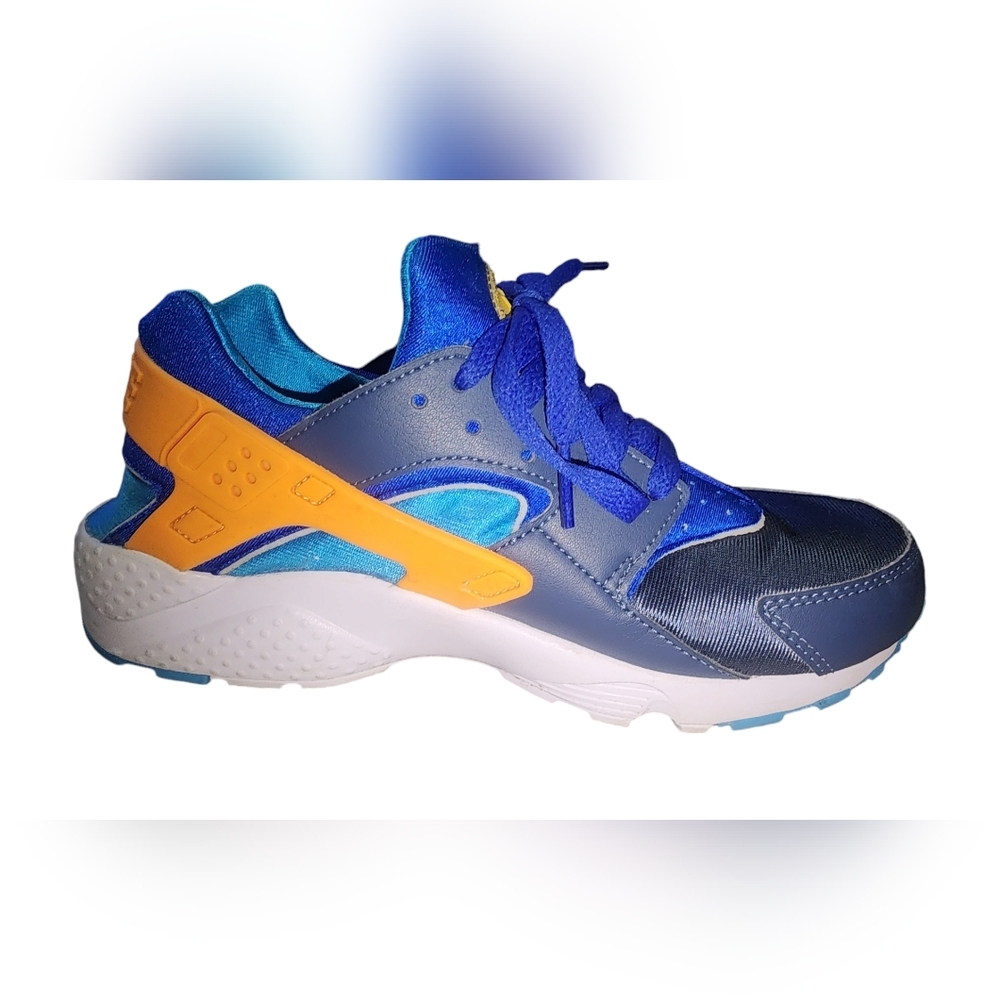 Nike Boy's Huarache Run Diffused Blue/Laser Orange/Racer Blue, Big Kids 6.5​ - Picture 5 of 7